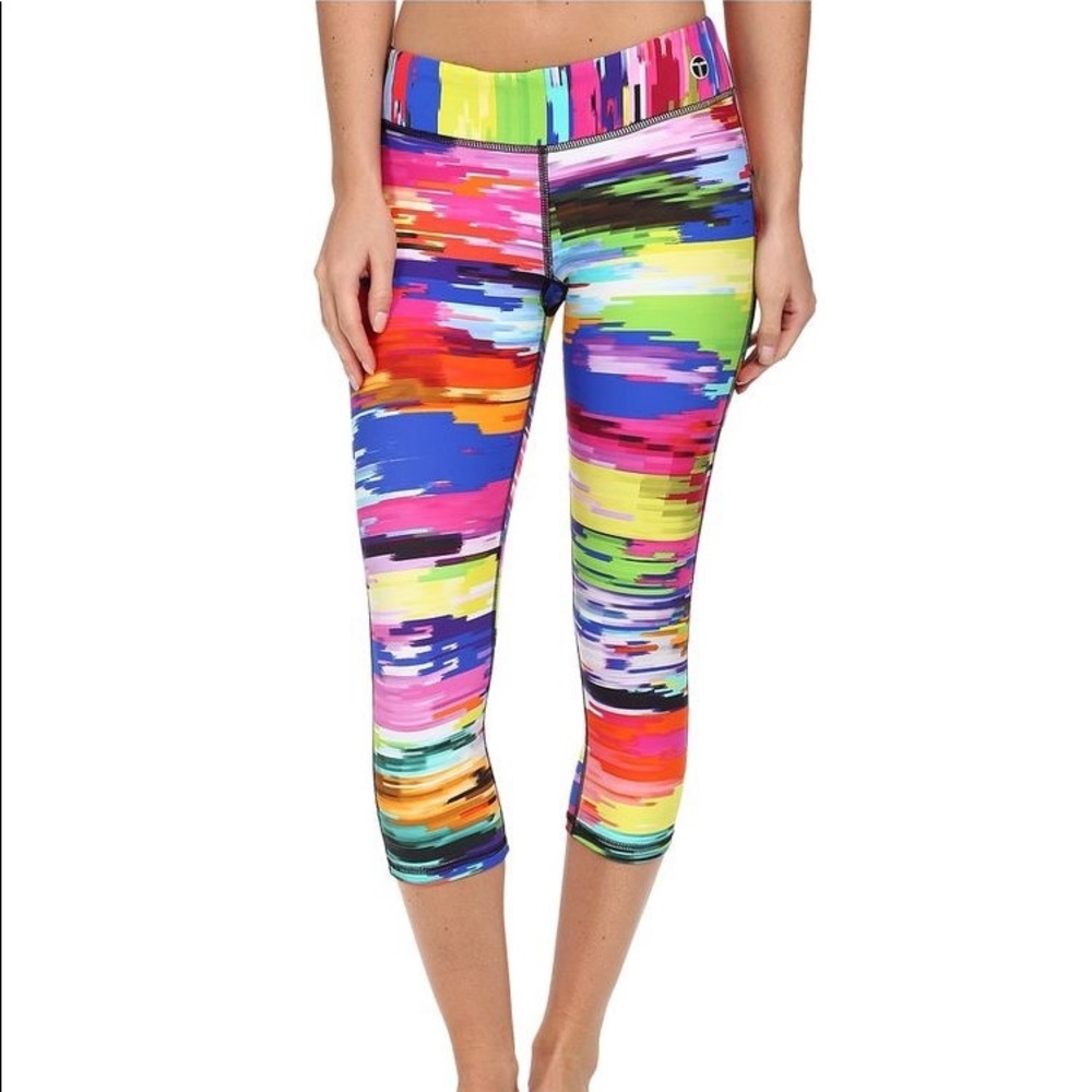 Trina Turk digitized multicolor workout leggings